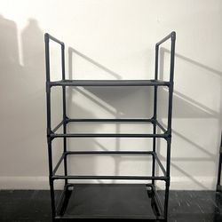 Black Shoe Rack And Kitchen Bags 13Gal