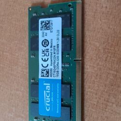 16gb Crucial 3200 DDR4 Sodimm Laptop memory ram 