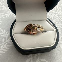 Earrings 14k Gold With Diamonds 