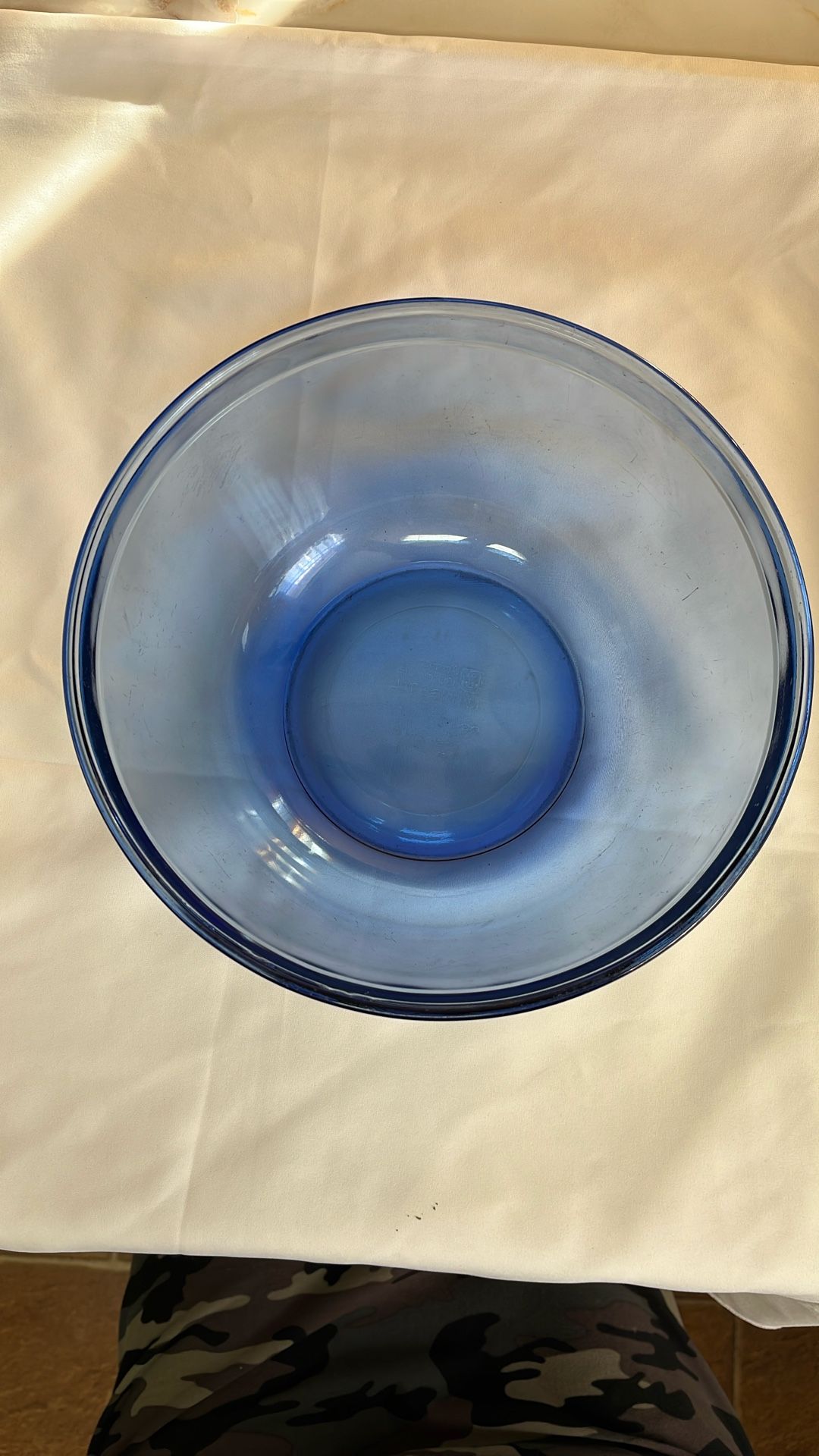 ANCHOR HOCKING COBALT BLUE 10 INCHES.