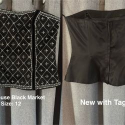 Strapless Blouse New With Tags 