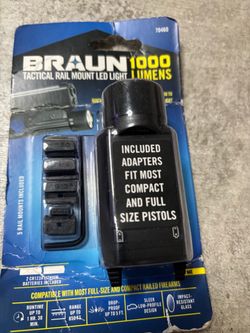 BRAUN Tactical Rail Mount LED Light – 1000 Lumens
