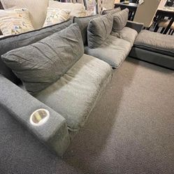 Get this amazing 😉 deal on this brand new GOOSE FEATHER GRAY sectionals  Want something comfy WIDE