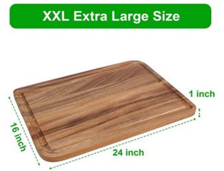 Extra Large Bamboo Wood Cutting Board