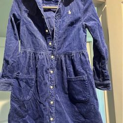 Girls Polo Ralph Lauren Corduroy Dress