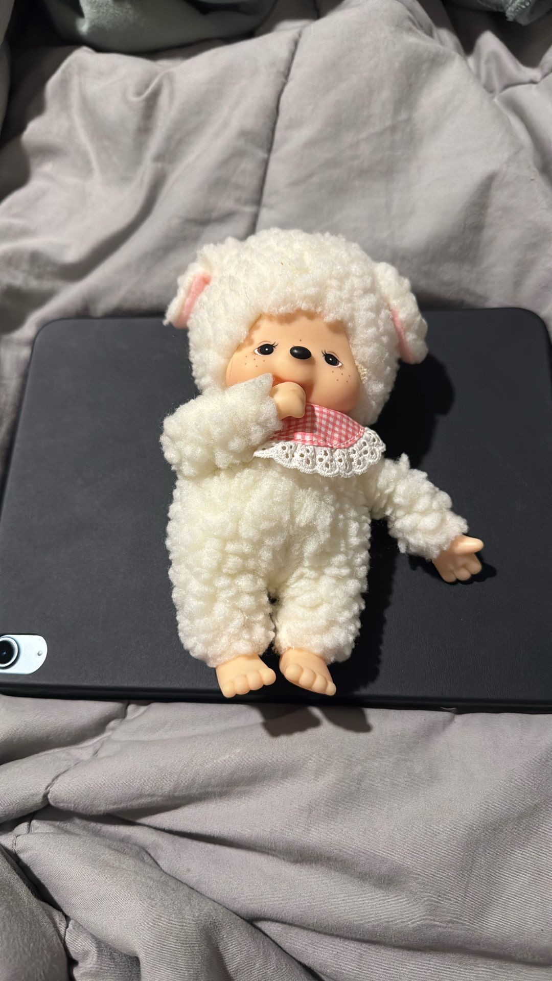 Sekiguchi Monchhichi Friends Plush Doll Chamu 