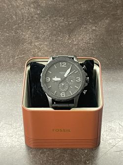 Fossil JR1401 Men’s Watch – Black Dial – Good Condition