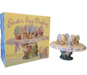 Ceramic Easter Egg Display SetPastel Speckled Egg Stand Costco