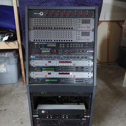 Music Studio Rack And Components