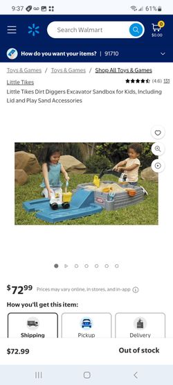 Little Tikes Dirt Diggers Excavator Sandbox for Kids $50