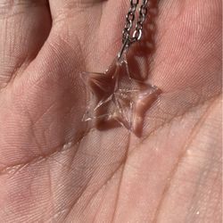 VINTAGE Swarovski Crystal Clear Etched Star