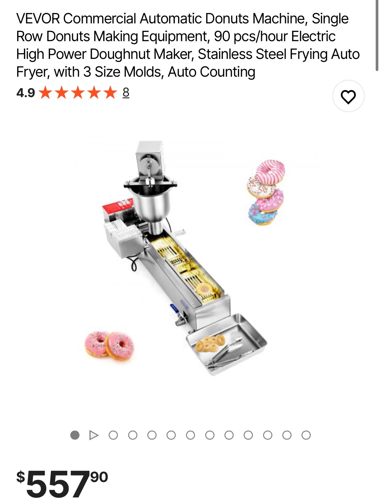 VEVOR Commercial Automatic Donuts Machine