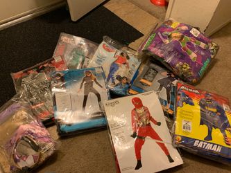 Assorted costumes message for prices
