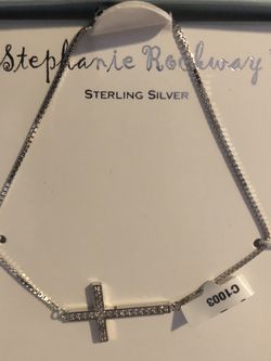 Stephanie Rockway Sterling Silver Cross Bracelet Jewelry Fashion For Wrist