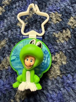 McDonald's Frog Suit Luigi Keychain Toy - Super Mario Galaxy Movie