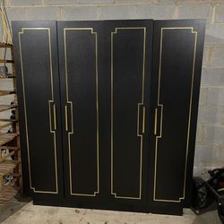 LIKE NEW Large Wardrobe With LED Lights (see all pictures & description)