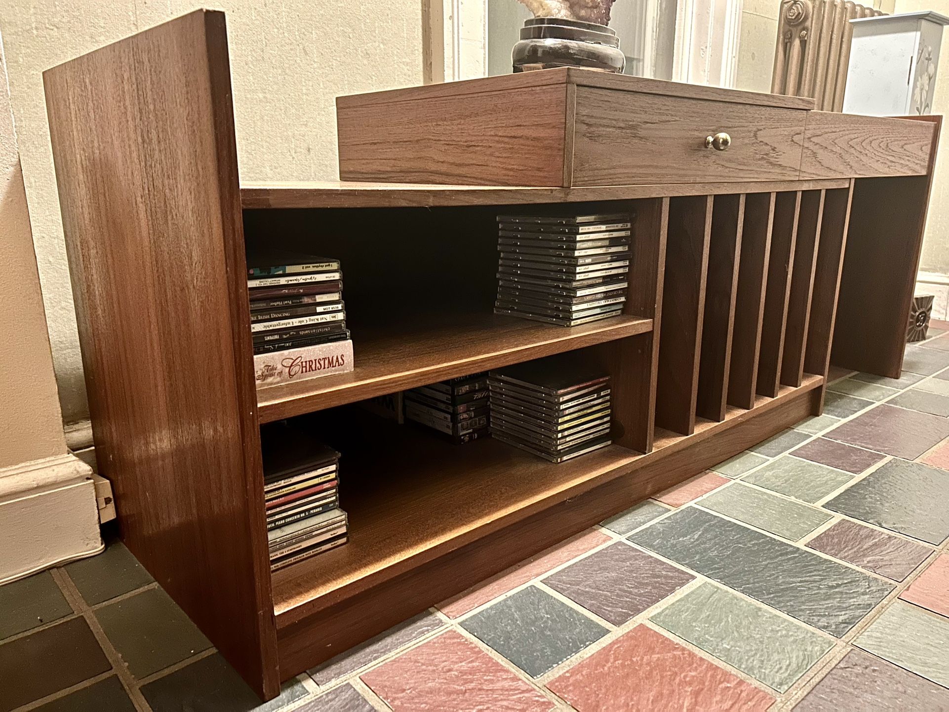 Teak Wood Media Center