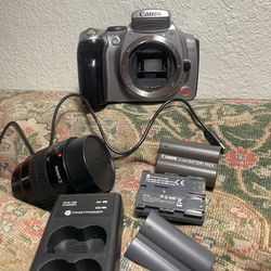 Digital Canon Eos Rebel 300D with Canon EF 35-80mm Zoom Lens