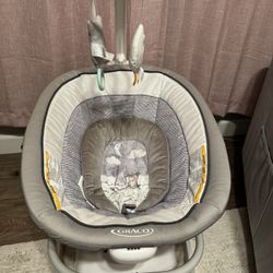 Graco Sense2Soothe Baby Swing with Cry Detection Technology, Grey, Infant