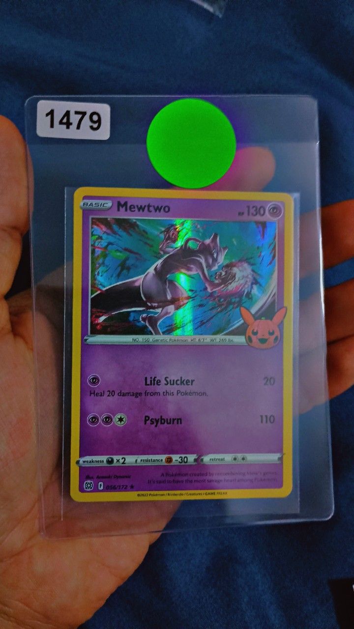 Mewtwo Holo. Special Pikachu On The Right