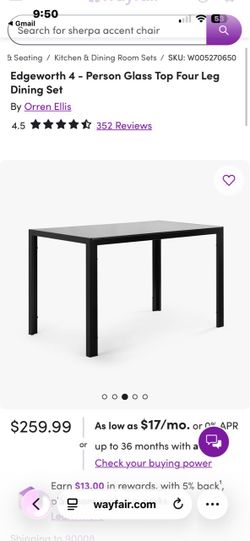 Black Dining Table