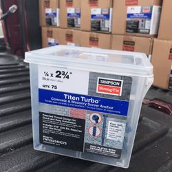 Masonry Screws, Brand New In Cases