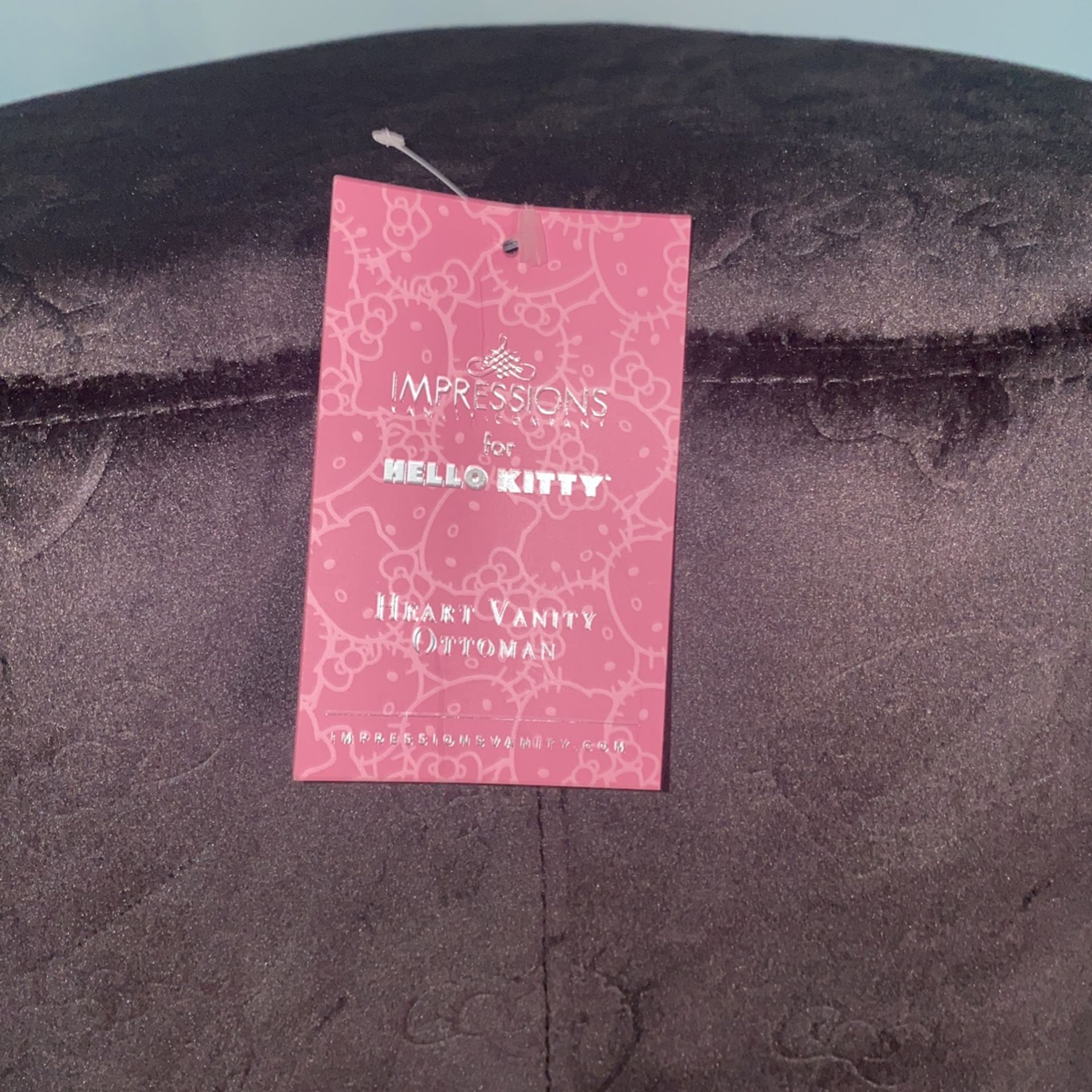 Hello Kitty Heart Shaped Ottoman