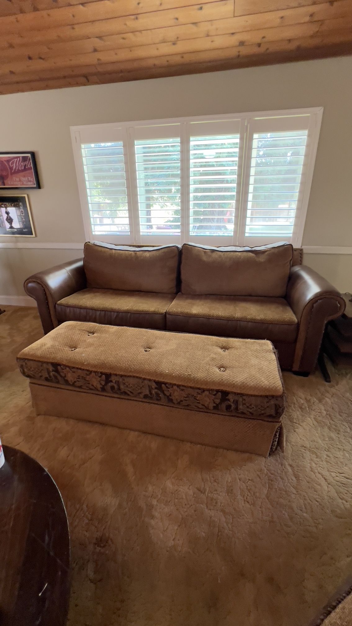 Sofa Couch with ottoman