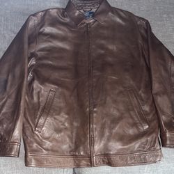 Ralph Lauren Polo Brown Leather Jacket