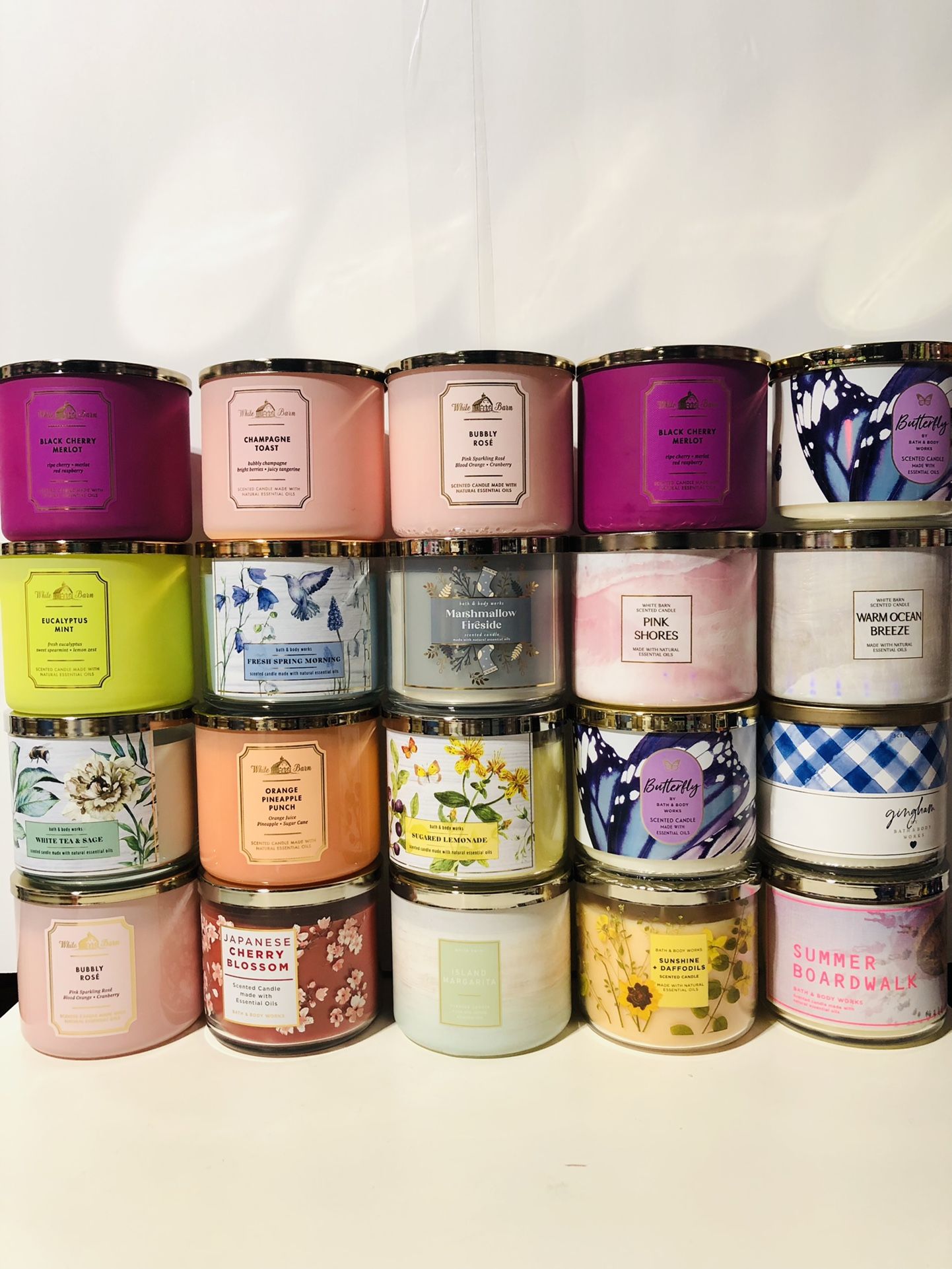 $15 Each bath And Body Works Candle Its 3 Wicks Each Bottle Its All Brand New And Pick Up Gahanna