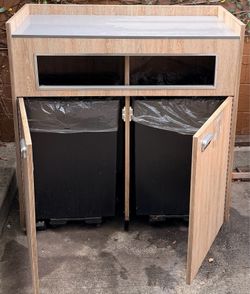 Double trash bin