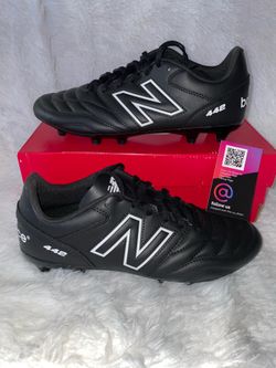 New Balance 442 V2 Academy FG Black Wide Soccer Cleats Shoes Mens Size 6.5, 7.5, 8 and 9.5