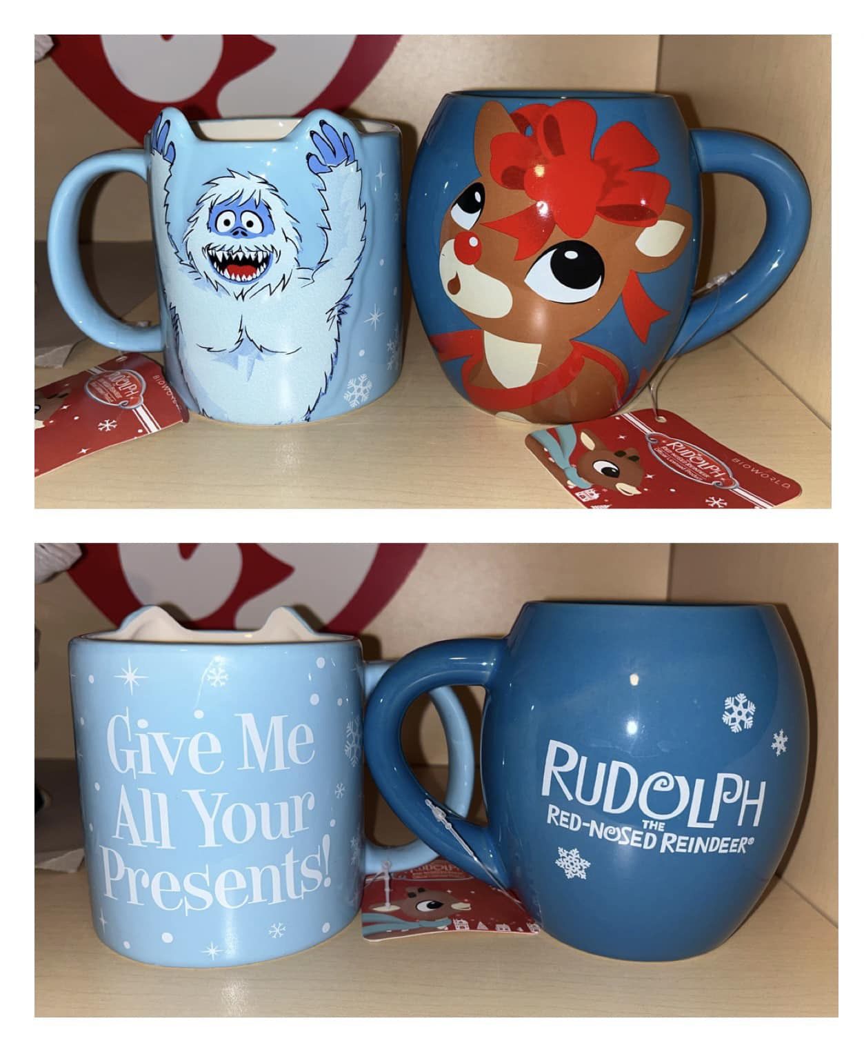 BIOWORLD Rudolph The Red Nosed Reindeer MUG SET x2 (NWT)