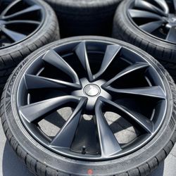 20” Oem Tesla Model 3 Factory Wheels 20 Inch Satin Black Rims Tesla 3