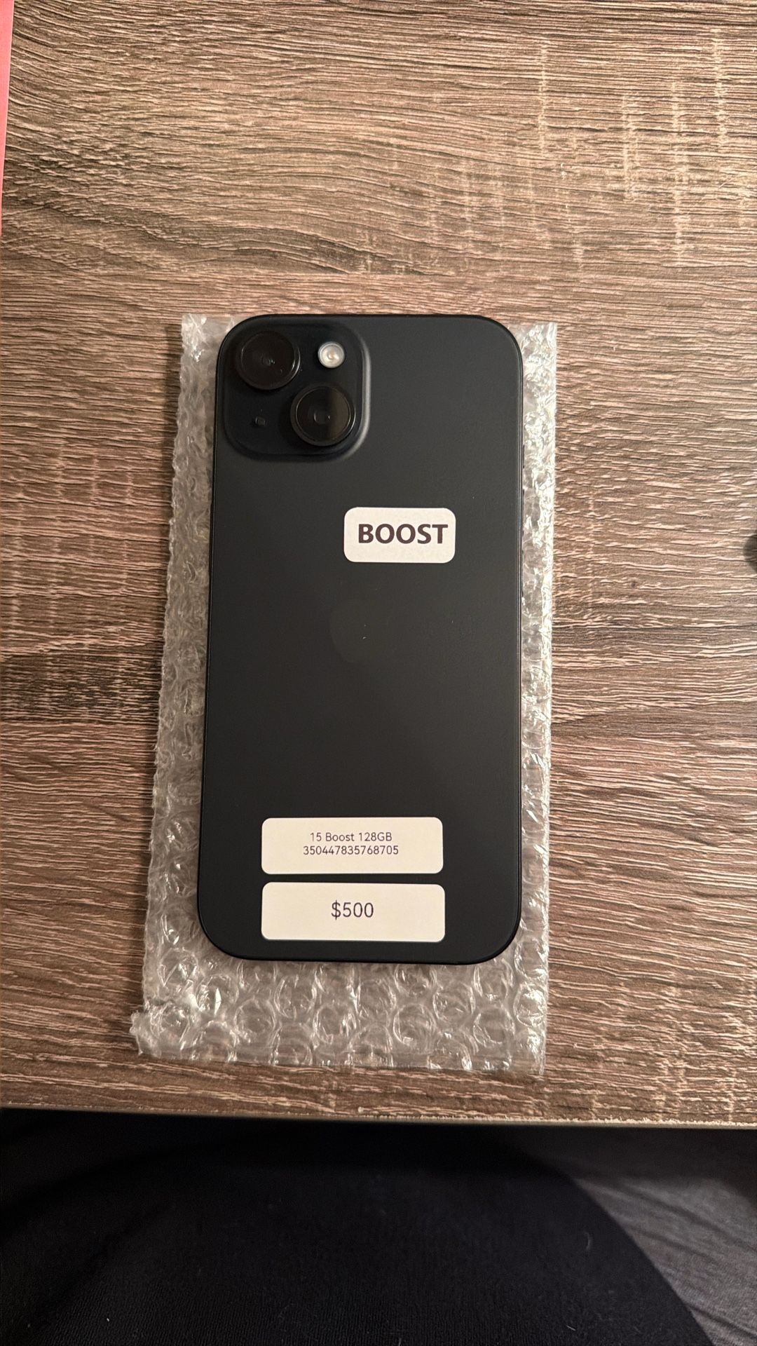 Iphone 15. 128 GB Black Boost