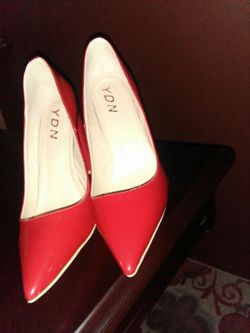 Red new pumps