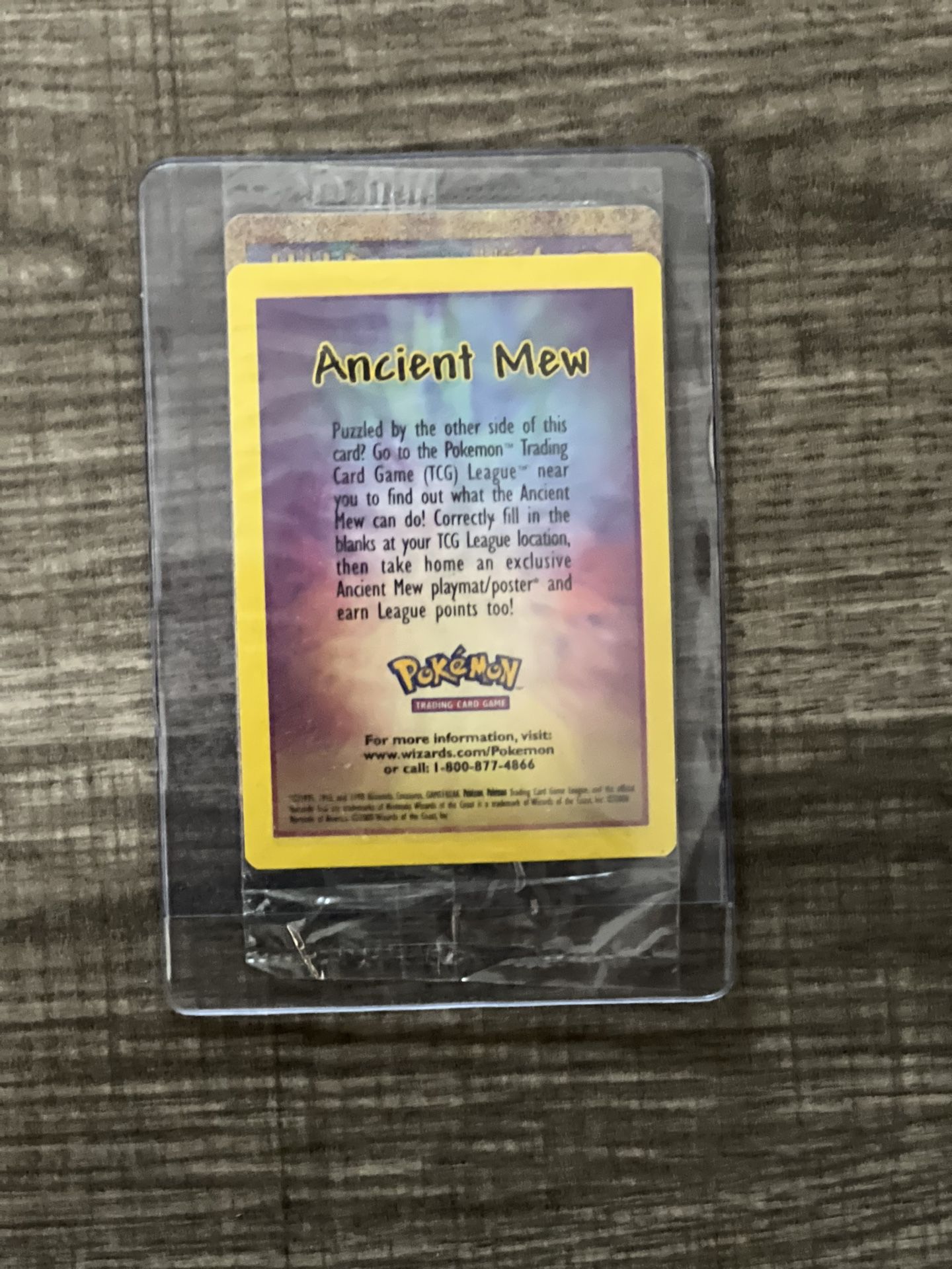 Pokemon. Sealed Ancient Mew Card