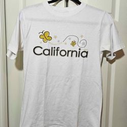 California white t shirt size Small