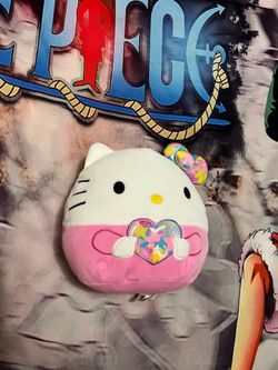 Hello Kitty Squishmallows Star Heart Plush 8”