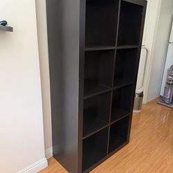 IKEA kallax - 2x4 cube storage, black-brown