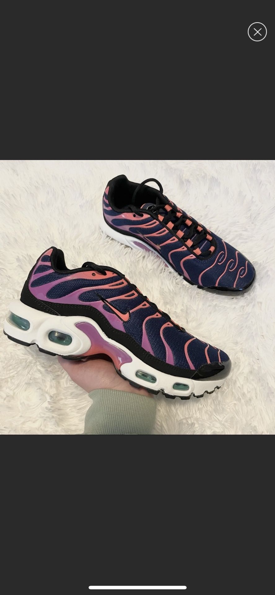 Nike Air Max Plus (GS) Navy Blue, Purple, Orange