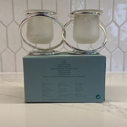 PartyLite Silver Plate  Gemini P7207 Tea Light/Votive Candle Holder