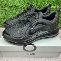 NIKE AIR MAX 720 BLACK MESH NEW SNEAKERS GYM SHOES SIZE 10 44 A5