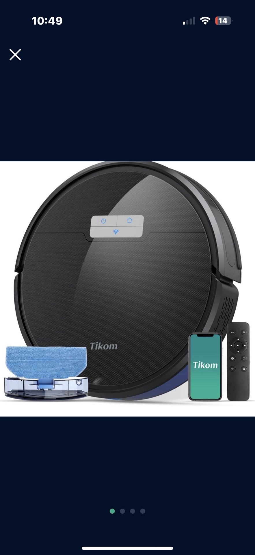 Robot Vacuum By Tikom