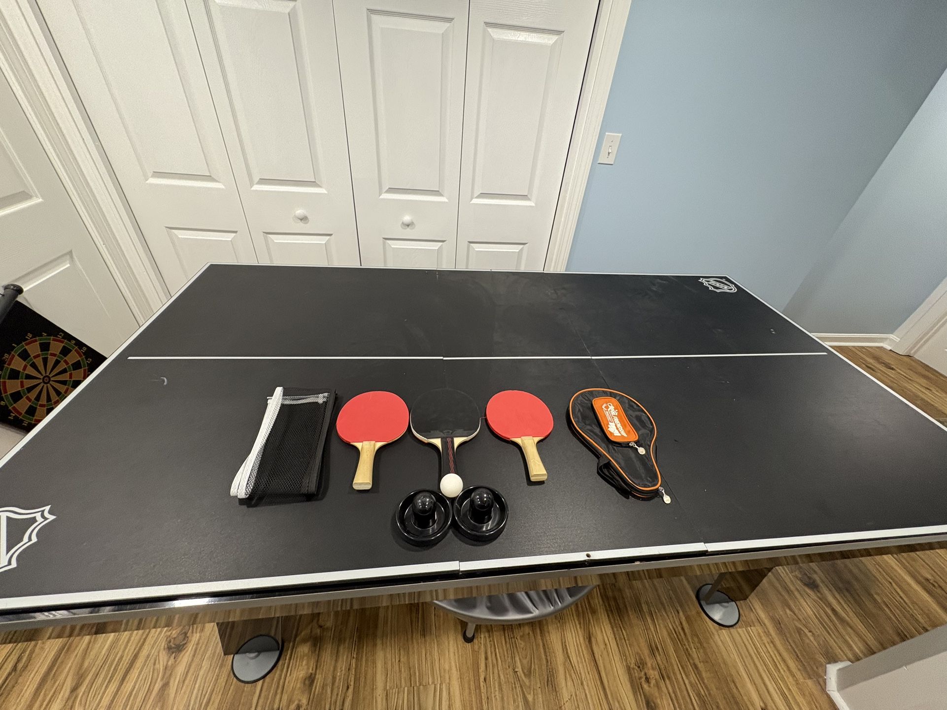 2-in-1 NHL Air Hockey & Ping Pong Table – Excellent Condition with Accessories!
