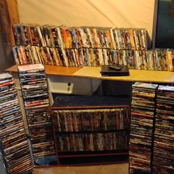 600+ DVDs 