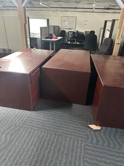 Office furniture liquidation sale. Everything must go for cheap.