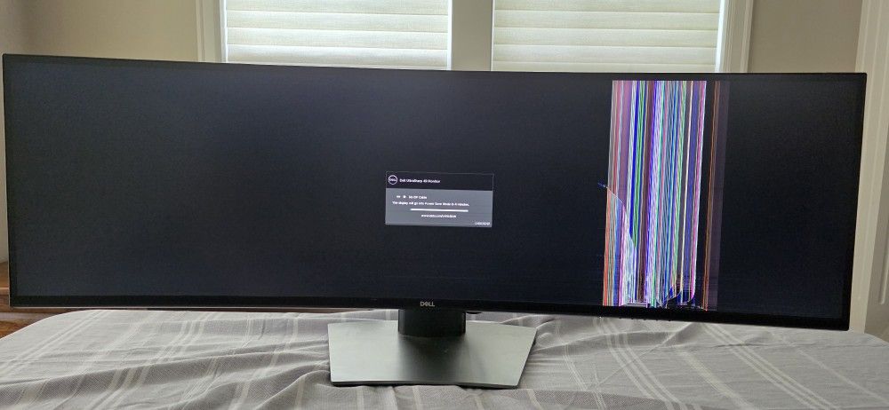 Broken Dell 49 Inch Monitor With USB-C Hub