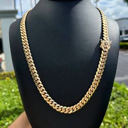 Jewelry 10k solid Yellow Gold brand New Cuban link 24” Chain necklace 149.7 grams 10.00mm