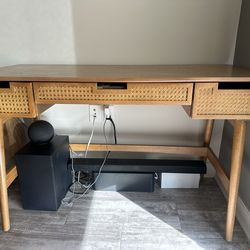 Mid century real wood desk  - like new!!!